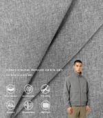 150D Cationic Pongee High Stretch Moisture Wicking Quick Dry Fabric For Lightweight Outdoor Jacket & Sports Windbreaker