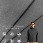 70D 0.2 Double Grid Nylon Spandex Ripstop Quick Dry & Insect Repellent Fabric For Lightweight Outdoor Jacket