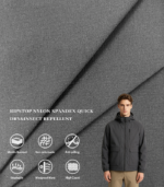 70D 0.2 Double Grid Nylon Spandex Ripstop Quick Dry & Insect Repellent Fabric For Lightweight Outdoor Jacket