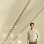 500T Matte Low-Stretch Nylon Taffeta UV-Resistant & Antibacterial Deodorant Fabric For Lightweight Outdoor Jacket