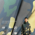 300T Polyester Taffeta Camouflage Printing PVC Coated Fabric For Outdoor Jacket & Tactical Outerwear